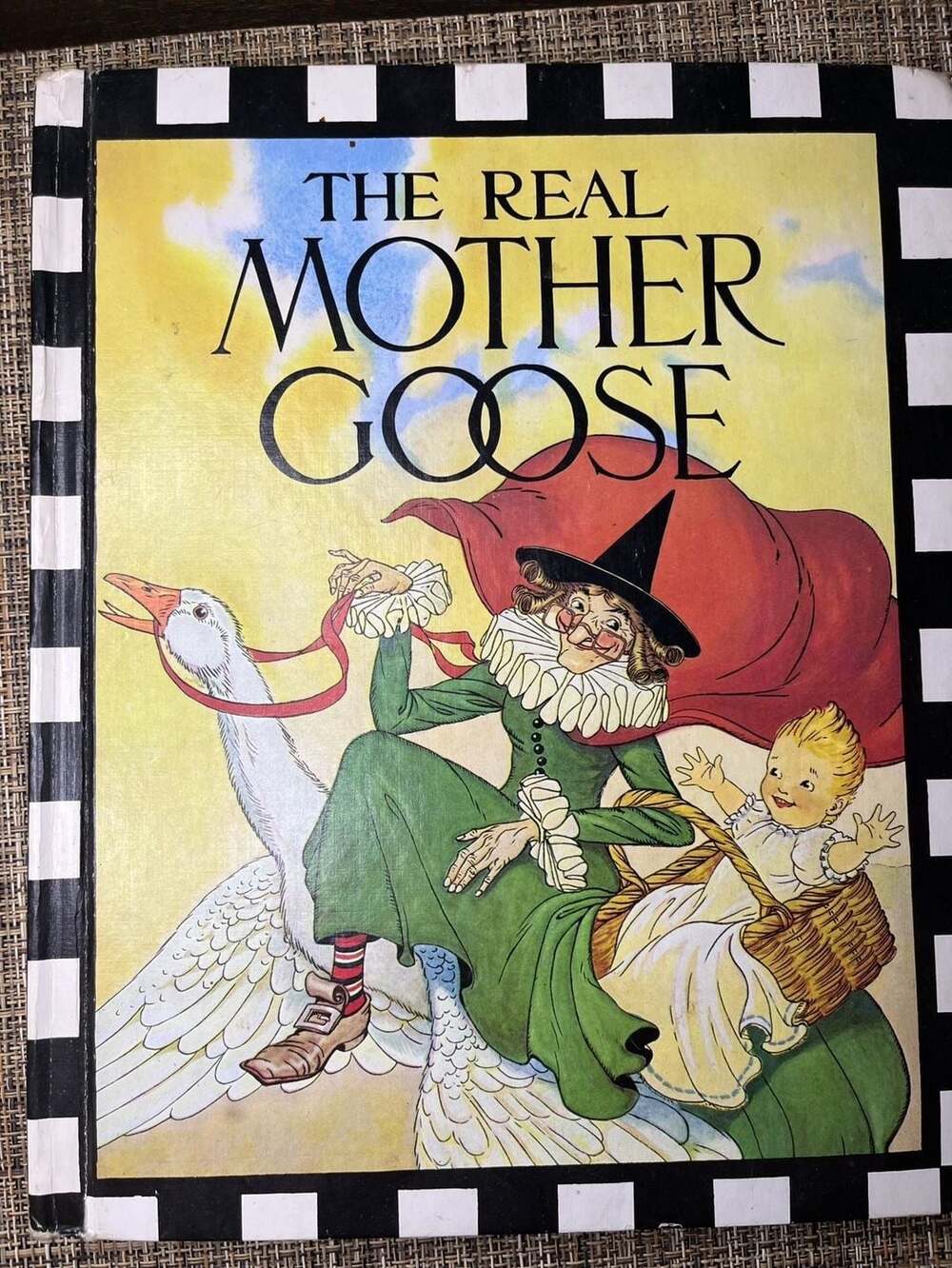 The Real Mother Goose Illustrated by Blanche Fisher Wright, Rand McNally Edition